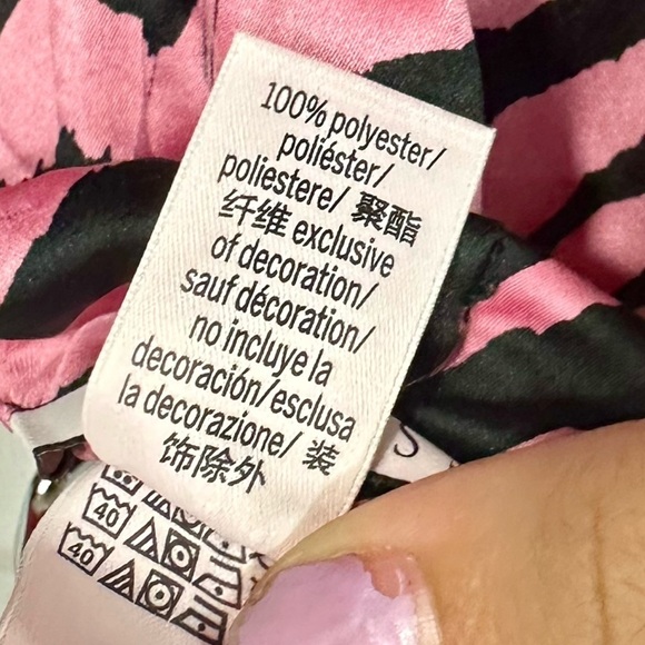 Victoria's Secret pink silky zebra print pajama pants size XL - Picture 6 of 9